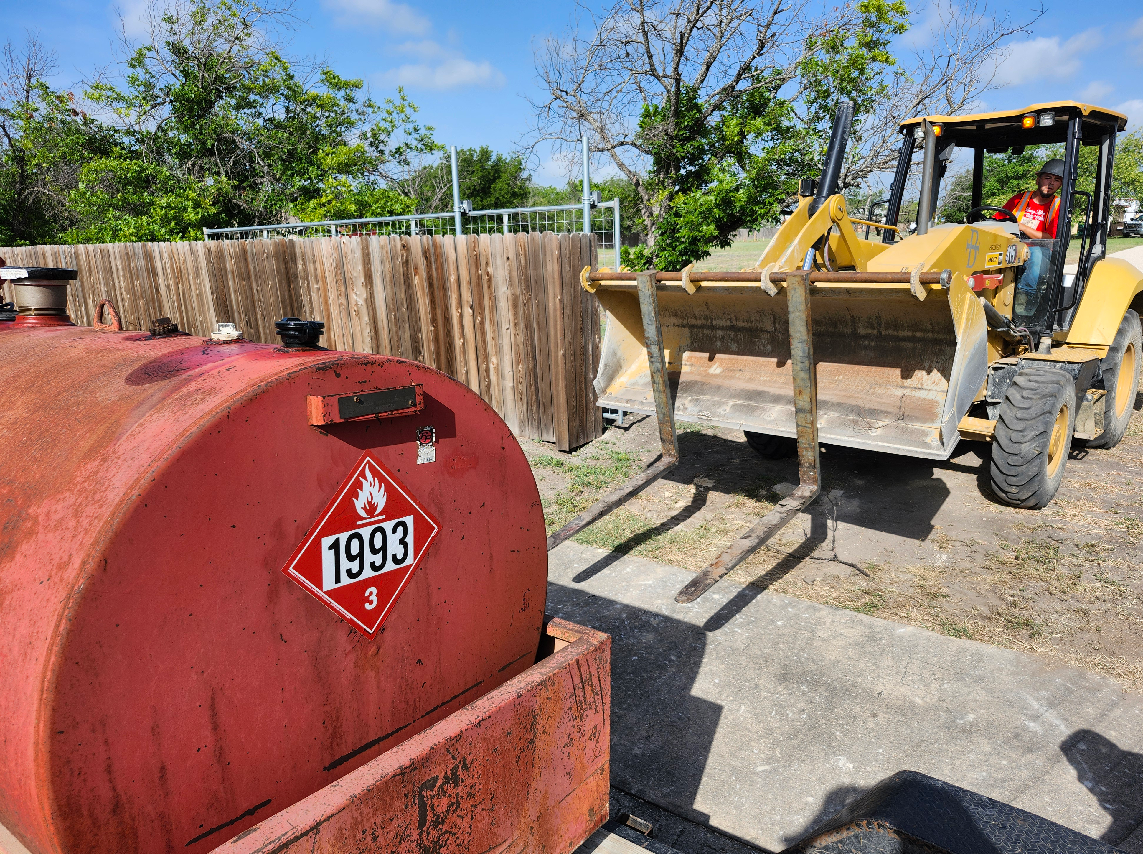 Diesel delivery 500 gallon tank