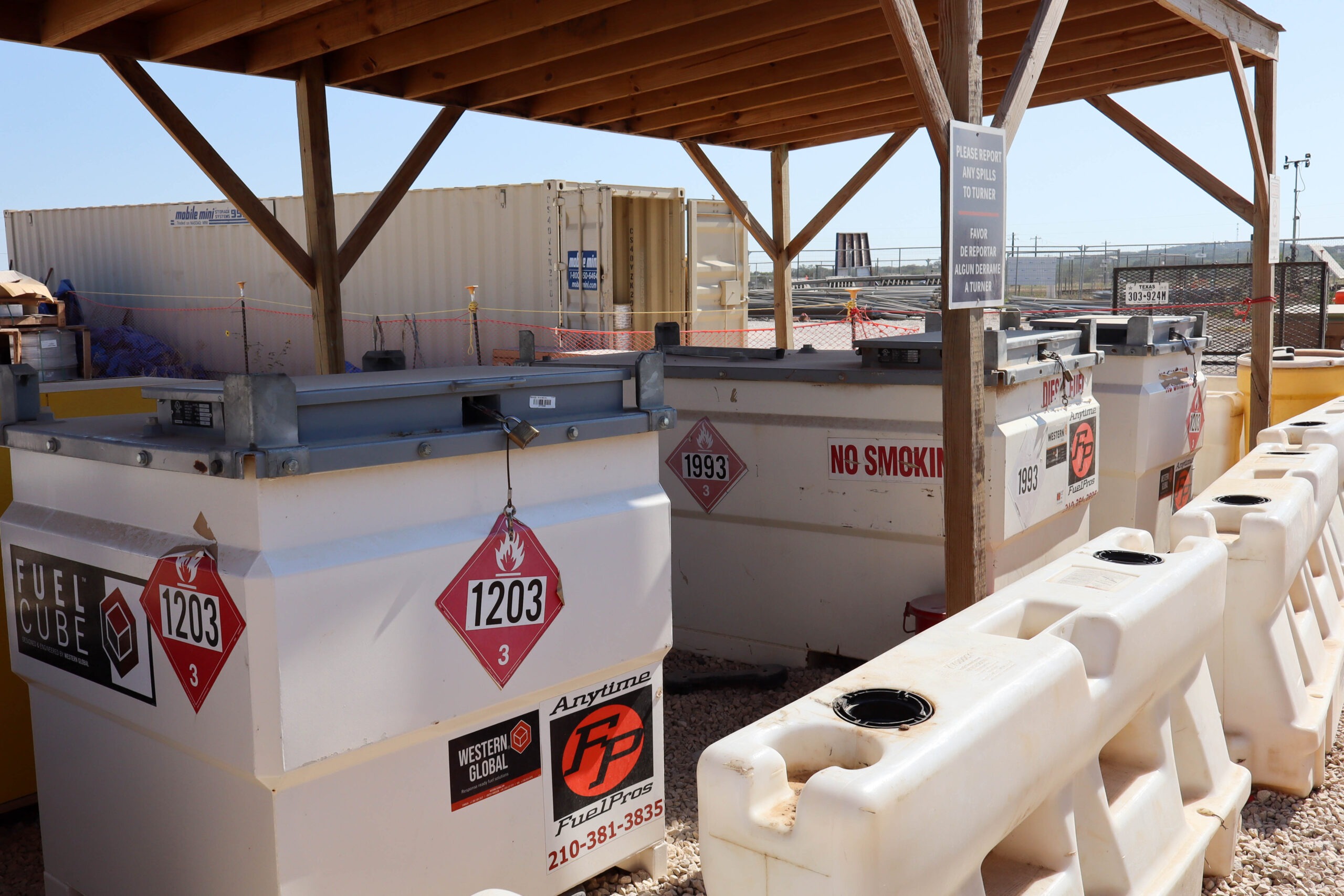 Fuel cubes on site diesel delivery and diesel exhaust fluid